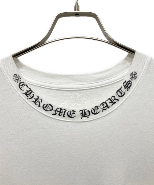 CHROME HEARTS（クロムハーツ）CHROME HEARTS (クロムハーツ) ネックロゴポケットTシャツ ホワイト サイズ:Lの古着・服飾アイテム