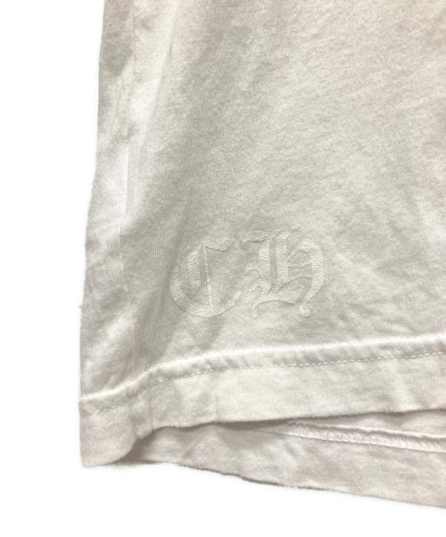 CHROME HEARTS（クロムハーツ）CHROME HEARTS (クロムハーツ) ネックロゴポケットTシャツ ホワイト サイズ:Lの古着・服飾アイテム