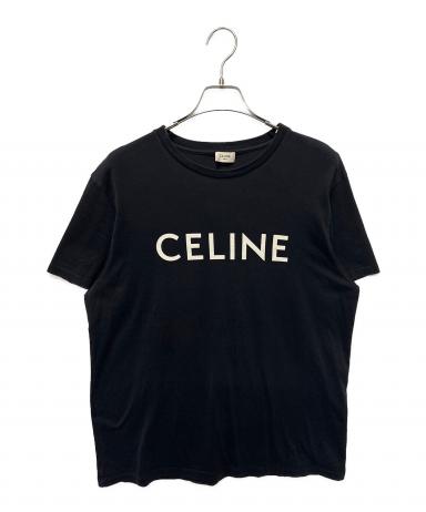 CELINE ブラック Tシャツ イベントプリント 中古・古着通販】CELINE (セリーヌ) ロゴプリントTシャツ ブラック