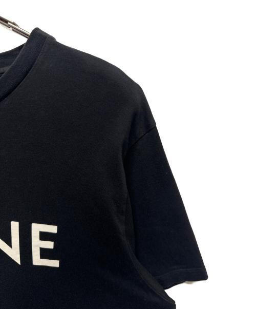 CELINE（セリーヌ）CELINE (セリーヌ) ロゴプリントTシャツ ブラック サイズ:Lの古着・服飾アイテム