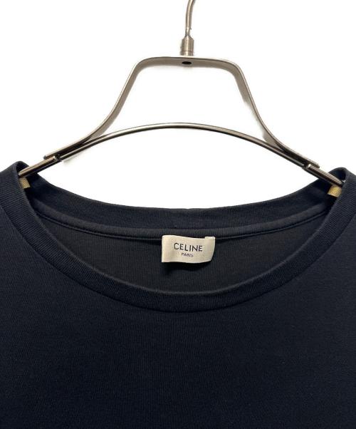 CELINE（セリーヌ）CELINE (セリーヌ) ロゴプリントTシャツ ブラック サイズ:Lの古着・服飾アイテム