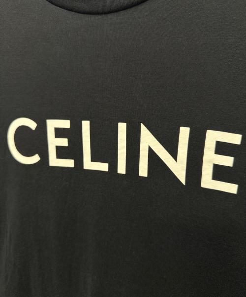 CELINE（セリーヌ）CELINE (セリーヌ) ロゴプリントTシャツ ブラック サイズ:Lの古着・服飾アイテム