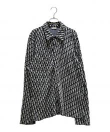 Dior（ディオール）の古着「20SS/オブリークオーバーシャツ/Oblique Overshirt Monogram Jacquard Shirt Jacket Logo Pattern/023M550AT099」｜ネイビー