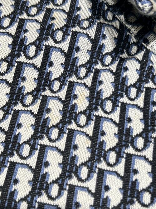 Dior（ディオール）Dior (ディオール) 20SS/オブリークオーバーシャツ/Oblique Overshirt Monogram Jacquard Shirt Jacket Logo Pattern/023M550AT099 ネイビー サイズ:Lの古着・服飾アイテム