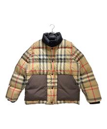 BURBERRY（バーバリー）の古着「Nova Check Down Jacket/ノバチェックダウンジャケット」｜ベージュ