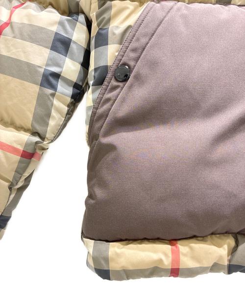 BURBERRY（バーバリー）BURBERRY (バーバリー) Nova Check Down Jacket/ノバチェックダウンジャケット ベージュ サイズ:Lの古着・服飾アイテム