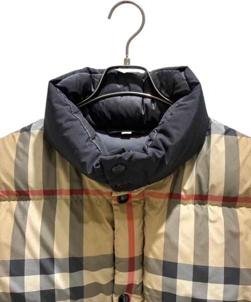 BURBERRY（バーバリー）BURBERRY (バーバリー) Nova Check Down Jacket/ノバチェックダウンジャケット ベージュ サイズ:Lの古着・服飾アイテム