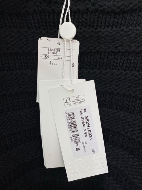 MM6 Maison Margiela（エムエムシックスメゾンマルジェラ）MM6 Maison Margiela (エムエムシックスメゾンマルジェラ) クロップドニット ブラック サイズ:Mの古着・服飾アイテム