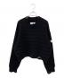 MM6 Maison Margiela（エムエムシックスメゾンマルジェラ）の古着「クロップドニット」｜ブラック