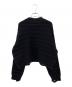 MM6 Maison Margiela (エムエムシックスメゾンマルジェラ) クロップドニット ブラック サイズ:M：55000円