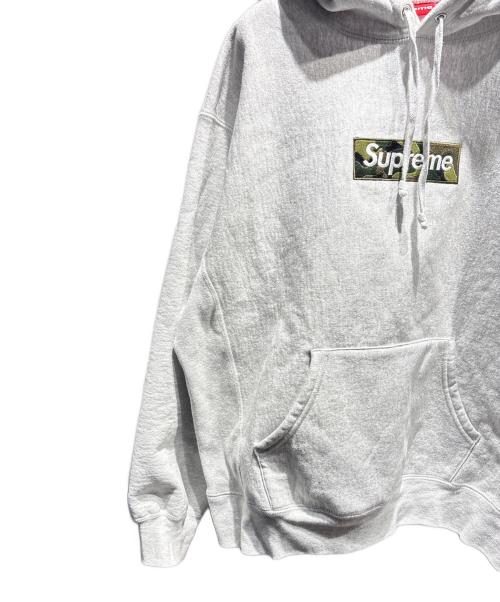SUPREME（シュプリーム）Supreme (シュプリーム) Box Logo Hooded Sweatshirt グレー サイズ:Mの古着・服飾アイテム