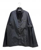 PRADAプラダ）の古着「Re-Nylonプレートジャケット SC633 S222 1WQ8」｜ブラック