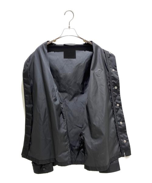 PRADA（プラダ）PRADA (プラダ) Re-Nylonプレートジャケット SC633 S222 1WQ8 ブラック サイズ:Mの古着・服飾アイテム