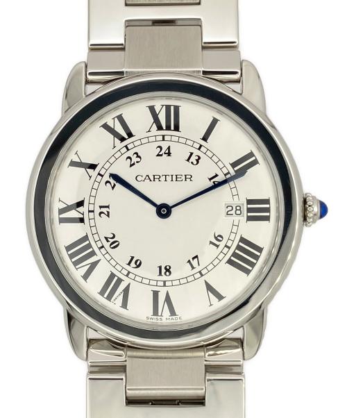 Cartier（カルティエ）Cartier (カルティエ) Rondo Solo LM ロンドソロ ドゥ カルティエ LM W6701005　 白文字盤 サイズ:LM/36mm/18㎝の古着・服飾アイテム