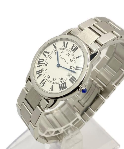 Cartier（カルティエ）Cartier (カルティエ) Rondo Solo LM ロンドソロ ドゥ カルティエ LM W6701005　 白文字盤 サイズ:LM/36mm/18㎝の古着・服飾アイテム