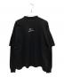 BALENCIAGA (バレンシアガ) ロゴレイヤードTシャツ ブラック サイズ:3：45000円