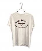 PRADAプラダ）の古着「ロゴTシャツ」｜ホワイト