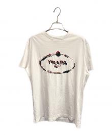 PRADA（プラダ）の古着「ロゴTシャツ」｜ホワイト