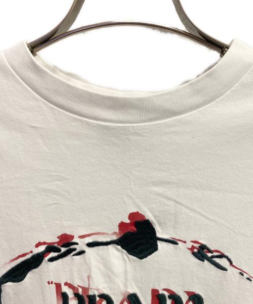 PRADA（プラダ）PRADA (プラダ) ロゴTシャツ ホワイト サイズ:Mの古着・服飾アイテム