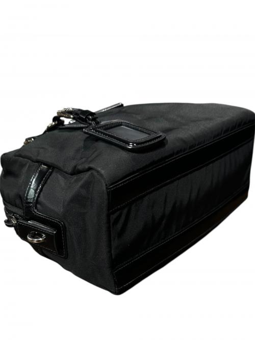 PRADA（プラダ）PRADA (プラダ) トライアングルロゴミニボストンバッグ BR3203 ブラック サイズ:mini/ミニの古着・服飾アイテム