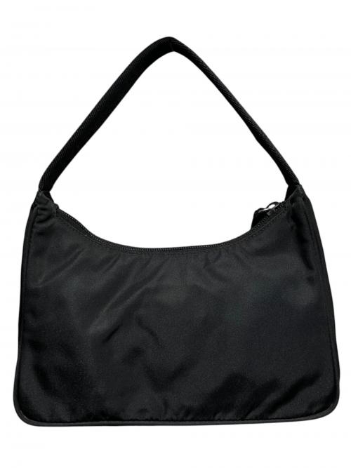 PRADA（プラダ）PRADA (プラダ) トライアングルロゴワンショルダーバッグ ブラックの古着・服飾アイテム