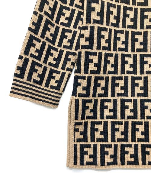 FENDI（フェンディ）FENDI (フェンディ) ズッカニット ブラウン サイズ:40の古着・服飾アイテム