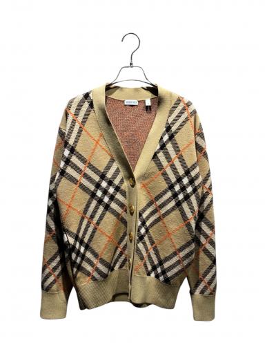 中古・古着通販】BURBERRY (バーバリー) ノバチェックカーディガン