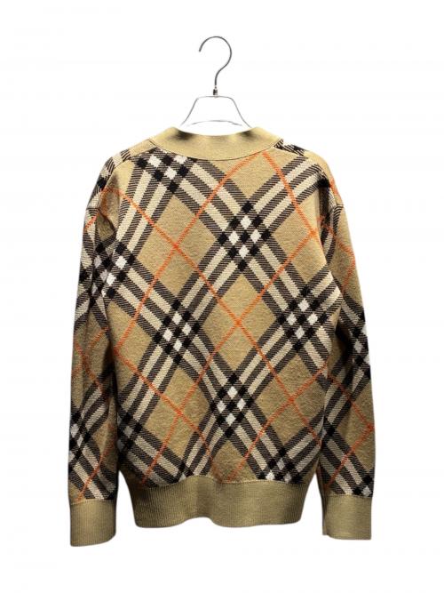 BURBERRY（バーバリー）BURBERRY (バーバリー) ノバチェックカーディガン/8093491 ブラウン サイズ:XSの古着・服飾アイテム