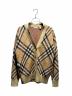 BURBERRY（バーバリー）の古着「ノバチェックカーディガン/8093491」｜ブラウン