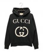 GUCCIグッチ）の古着「インターロッキングGパーカー 475374 X3Q25」｜ブラック