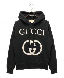 GUCCI（グッチ）の古着「インターロッキングGパーカー 475374 X3Q25」｜ブラック