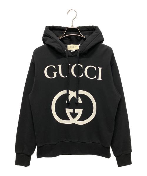 GUCCI（グッチ）GUCCI (グッチ) インターロッキングGパーカー 475374 X3Q25 ブラック サイズ:XSの古着・服飾アイテム