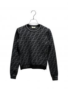 FENDI（フェンディ）の古着「ズッカニット」｜グレー