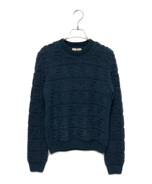 FENDI（フェンディ）FENDI (フェンディ) ズッカニット　FZY875 A9WF グリーン サイズ:36の古着・服飾アイテム