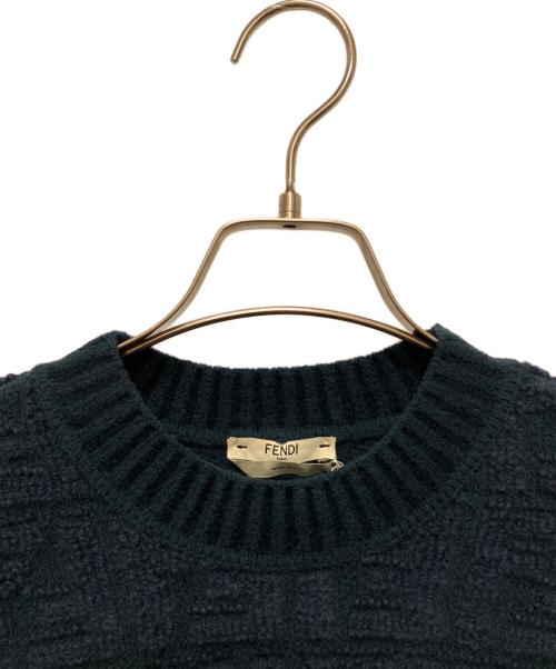 FENDI（フェンディ）FENDI (フェンディ) ズッカニット　FZY875 A9WF グリーン サイズ:36の古着・服飾アイテム