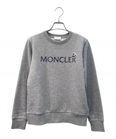 中古・古着通販】MONCLER (モンクレール) ロゴスウェット グレー