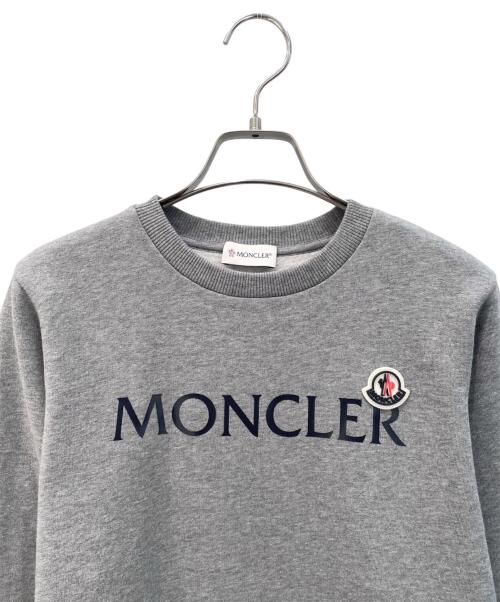 MONCLER（モンクレール）MONCLER (モンクレール) ロゴスウェット グレー サイズ:XSの古着・服飾アイテム