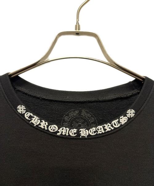 CHROME HEARTS（クロムハーツ）CHROME HEARTS (クロムハーツ) ネックロゴスウェット ブラック サイズ:Mの古着・服飾アイテム