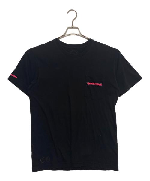 CHROME HEARTS（クロムハーツ）CHROME HEARTS (クロムハーツ) スクロールラベルポケットTシャツ ブラック サイズ:Lの古着・服飾アイテム