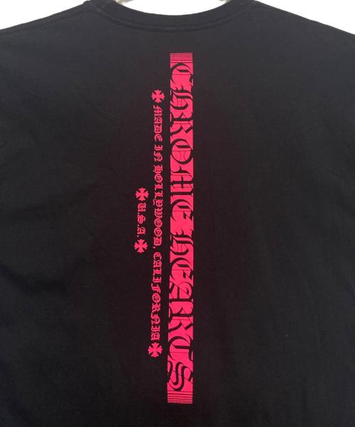 CHROME HEARTS（クロムハーツ）CHROME HEARTS (クロムハーツ) スクロールラベルポケットTシャツ ブラック サイズ:Lの古着・服飾アイテム