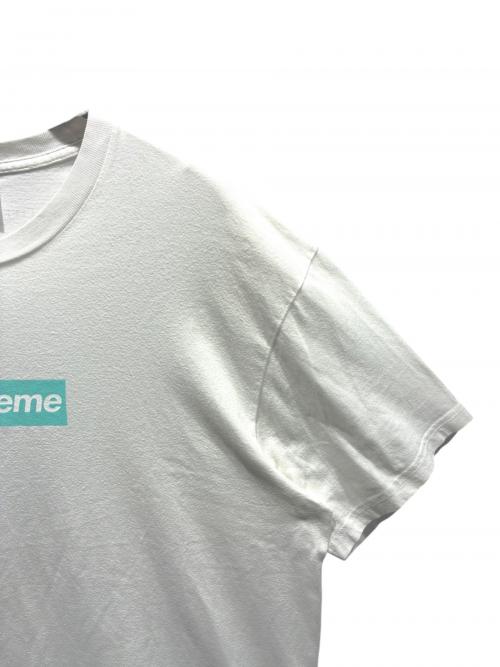 SUPREME（シュプリーム）SUPREME (シュプリーム) TIFFANY & Co. (ティファニー) BoxLogo Tee ホワイト サイズ:XLの古着・服飾アイテム