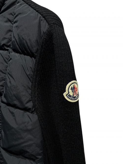MONCLER（モンクレール）MONCLER (モンクレール) TRICOT/ニットダウンジャケット ブラック サイズ:XSの古着・服飾アイテム