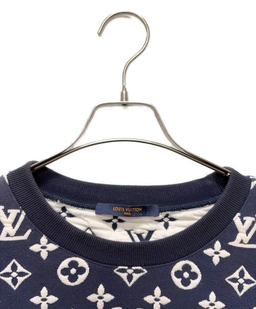 LOUIS VUITTON（ルイ ヴィトン）LOUIS VUITTON (ルイ ヴィトン) 21SS モノグラムスウェット/クルーネックスウェット/総柄スウェット ネイビー サイズ:XLの古着・服飾アイテム