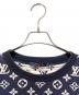 中古・古着 LOUIS VUITTON (ルイ ヴィトン) 21SS モノグラムスウェット/クルーネックスウェット/総柄スウェット ネイビー サイズ:XL：110000円