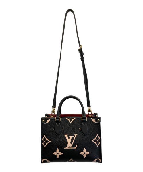 LOUIS VUITTON（ルイ ヴィトン）LOUIS VUITTON (ルイ ヴィトン) オンザゴーPM モノグラム・アンプラント ブラックの古着・服飾アイテム