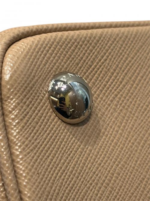 PRADA（プラダ）PRADA (プラダ) ガレリア ショルダーバッグ ベージュの古着・服飾アイテム