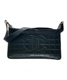 CHANEL（シャネル）の古着「チョコバー ワンショルダーバッグ」｜ブラック