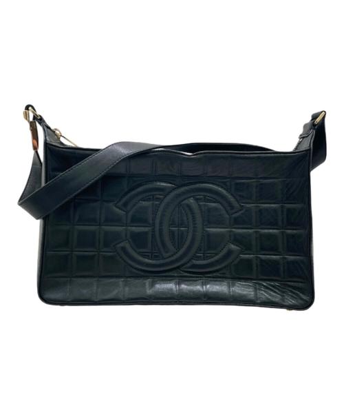 CHANEL（シャネル）CHANEL (シャネル) チョコバー ワンショルダーバッグ ブラックの古着・服飾アイテム