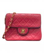 CHANELシャネル）の古着「マトラッセ17/チェーンミニショルダーバッグ」｜レッド