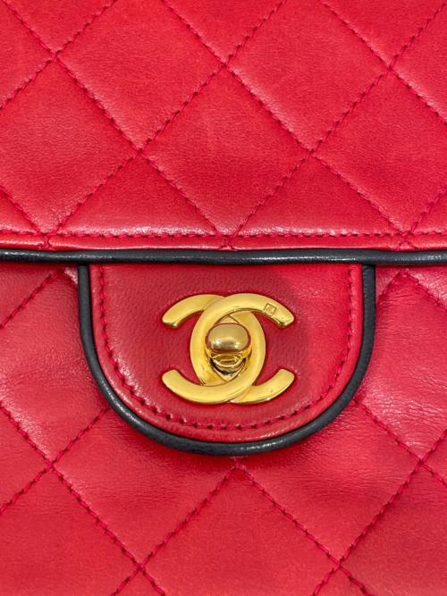 CHANEL（シャネル）CHANEL (シャネル) マトラッセ17/チェーンミニショルダーバッグ レッド サイズ:17の古着・服飾アイテム